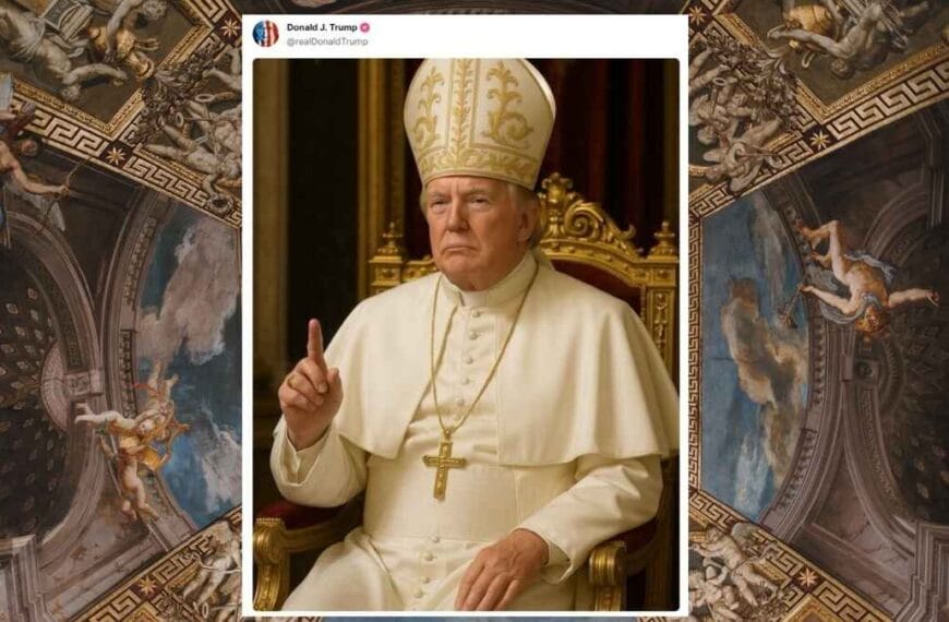À quelques jours du conclave, Trump se met en scène…