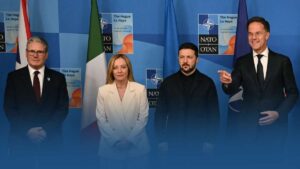 Sept dirigeants européens rejoignent Zelensky à Washington